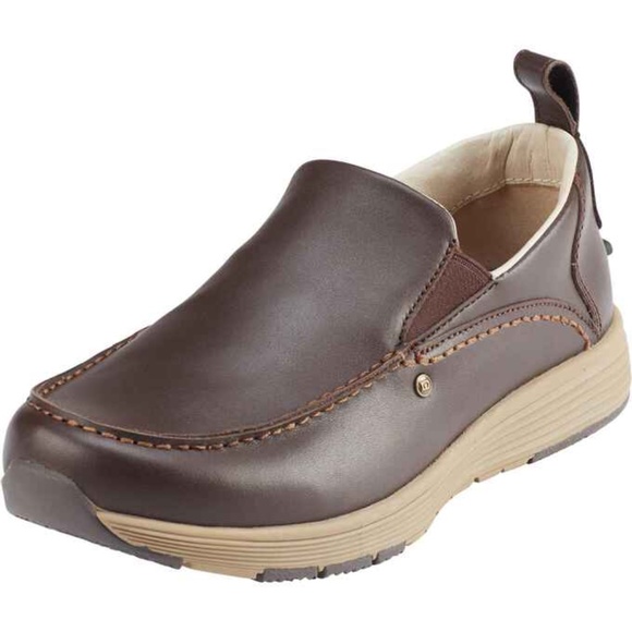 Duluth Trading Co Men's Size 10M Tower Hill Brown Leather Slip On Loafer Shoes - Picture 6 of 11